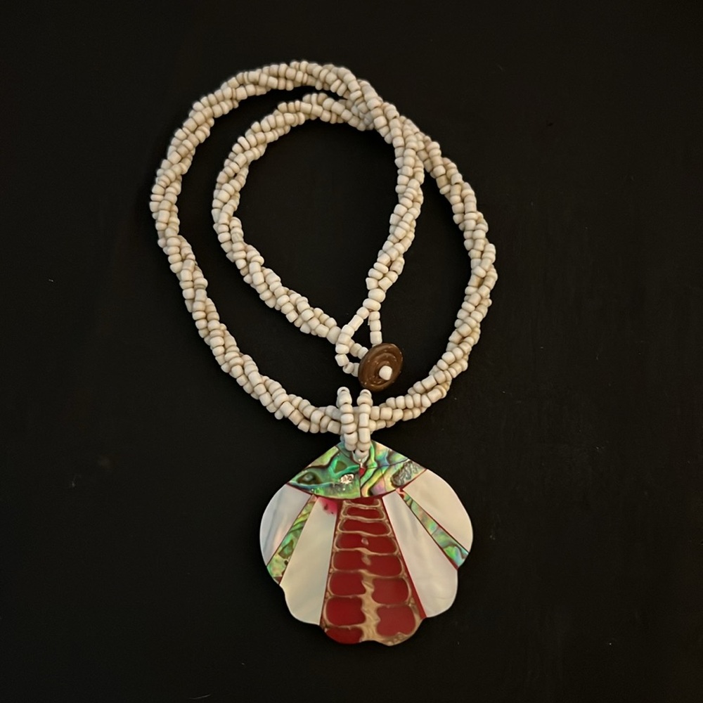 Beaded and Shell Necklace